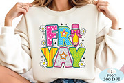 FRYAY Friday Teacher PNG, a Seasonal Illustration by Daily.Designs (Thumbnail 2 of 5)