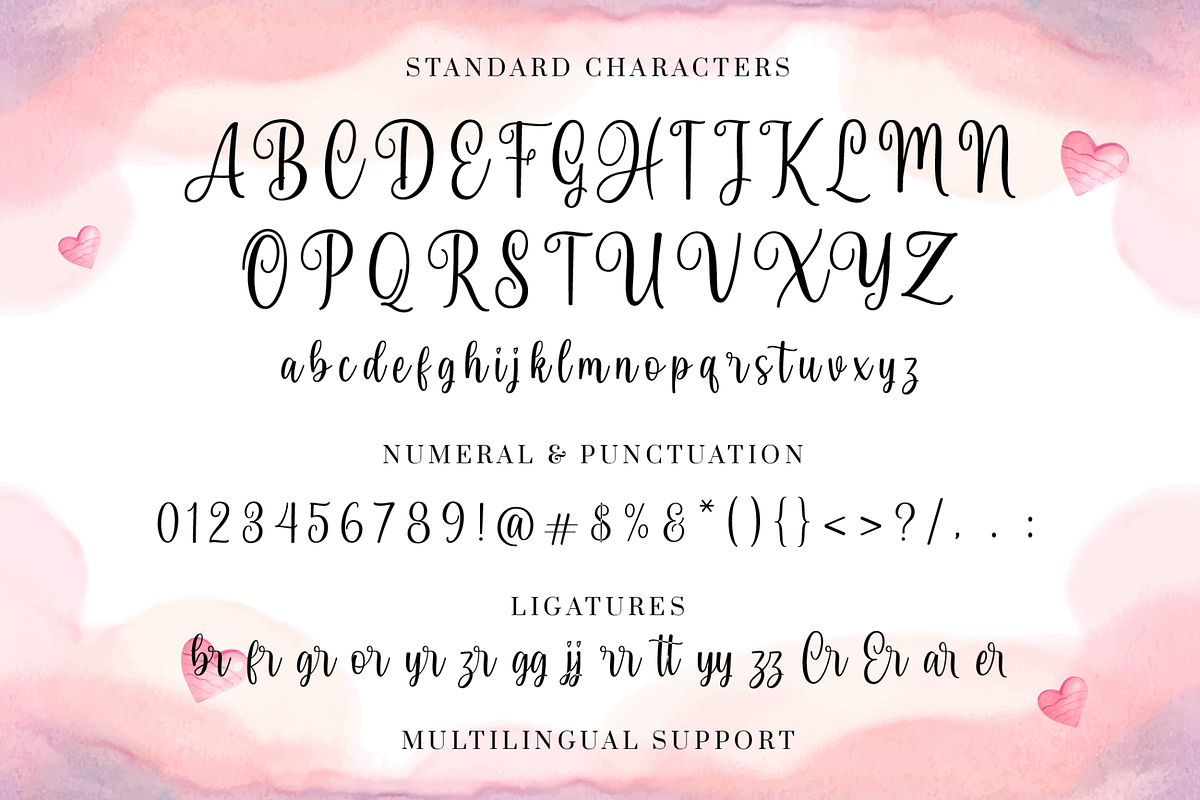 Peaceful Heart - Lovely Font Duo, a Script Font by hastatypestd (Photo 8 of 10)