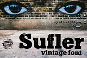 Sufler - 2 vintage fonts, a Slab Serif Font by Leitmotif (Thumbnail 1 of 7)