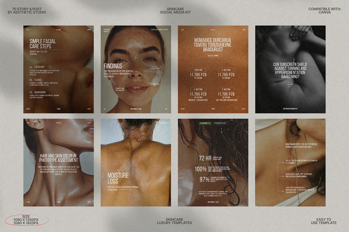 Clean Beauty Story & Post Canva preview 4