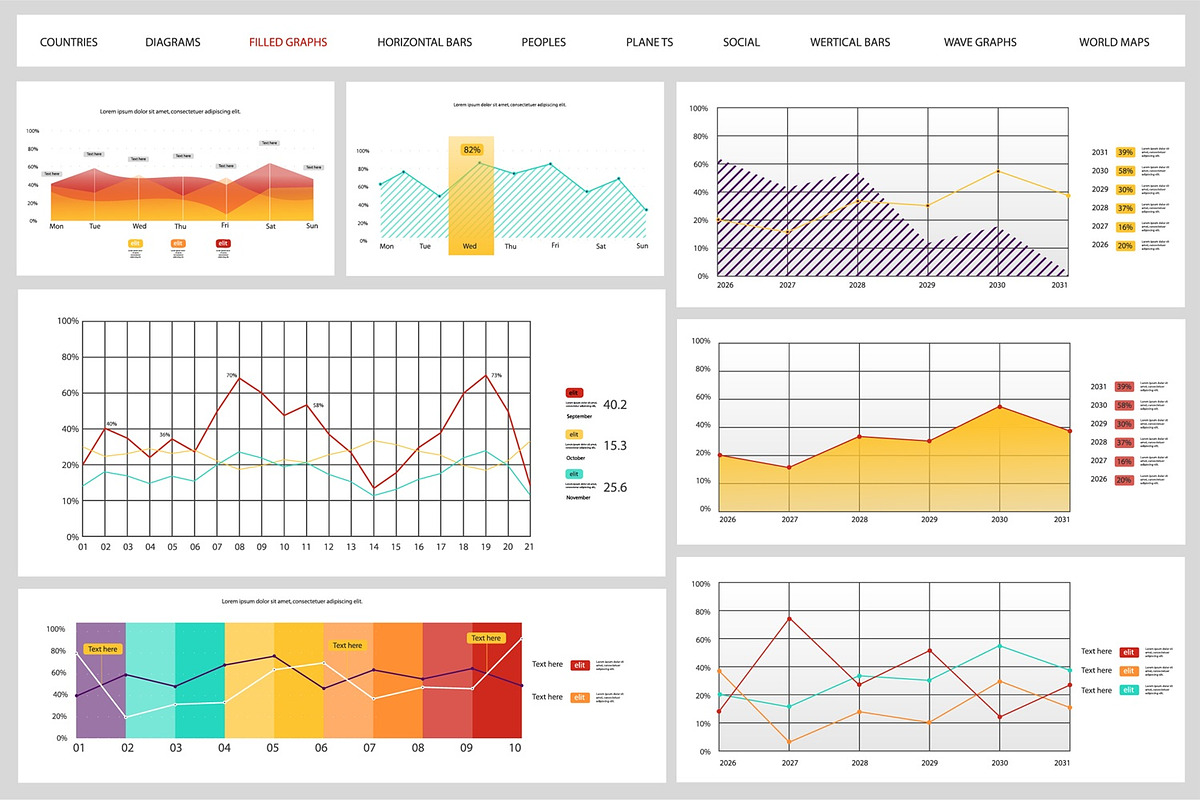 Business Infographic Elements, an Object Graphic by alexdndz (Photo 8 of 11)