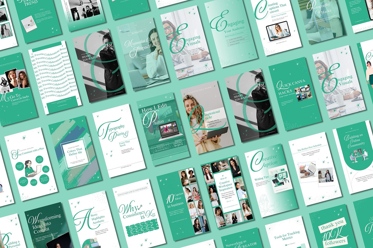 100 Animated Canva Instagram Post, a Social Media Template by TheBrightGrap (Photo 3 of 6)
