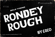 Rondey Rough, a Serif Font by Craft Supply Co. (Thumbnail 1 of 8)