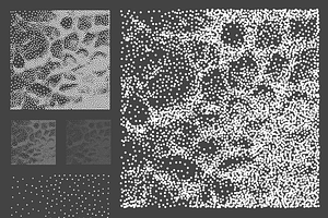 200 Square Halftone Vector Megapack