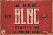 Blnc Family Typeface, a Serif Font by Swistblnk Std. (Thumbnail 1 of 5)