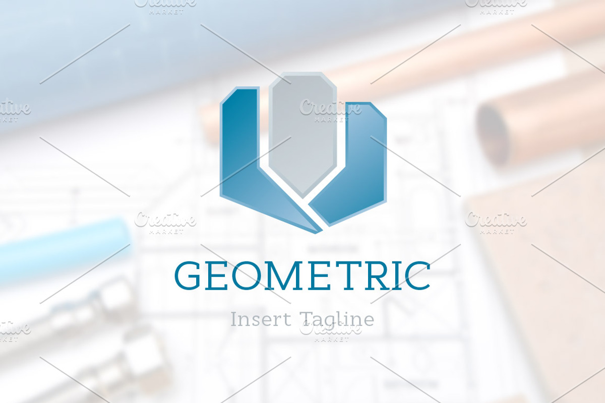 Geometric Logo, a Branding & Logo Template by Demograph™ (Photo 1 of 5)