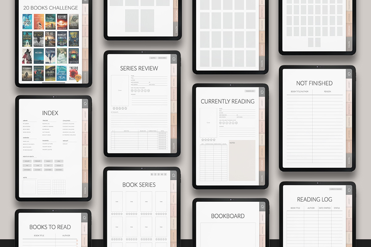 Digital Reading Journal for GoodNote, a Design Template by Planner Maison (Photo 3 of 5)