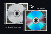 CD disk & case mockups, a Packaging Mockup by MixedArt (Thumbnail 9 of 13)