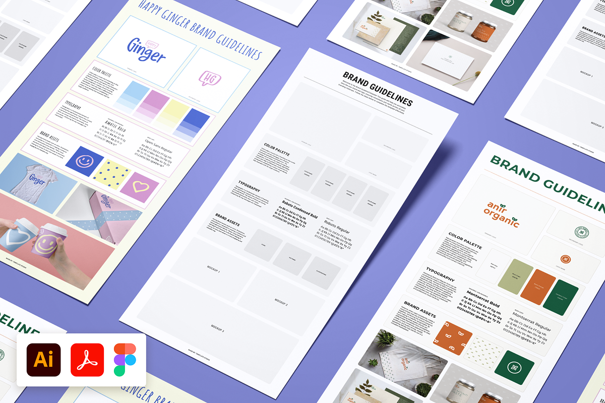 Brand Guidelines Template, a Branding & Logo Template by Made by Vova (Photo 1 of 4)