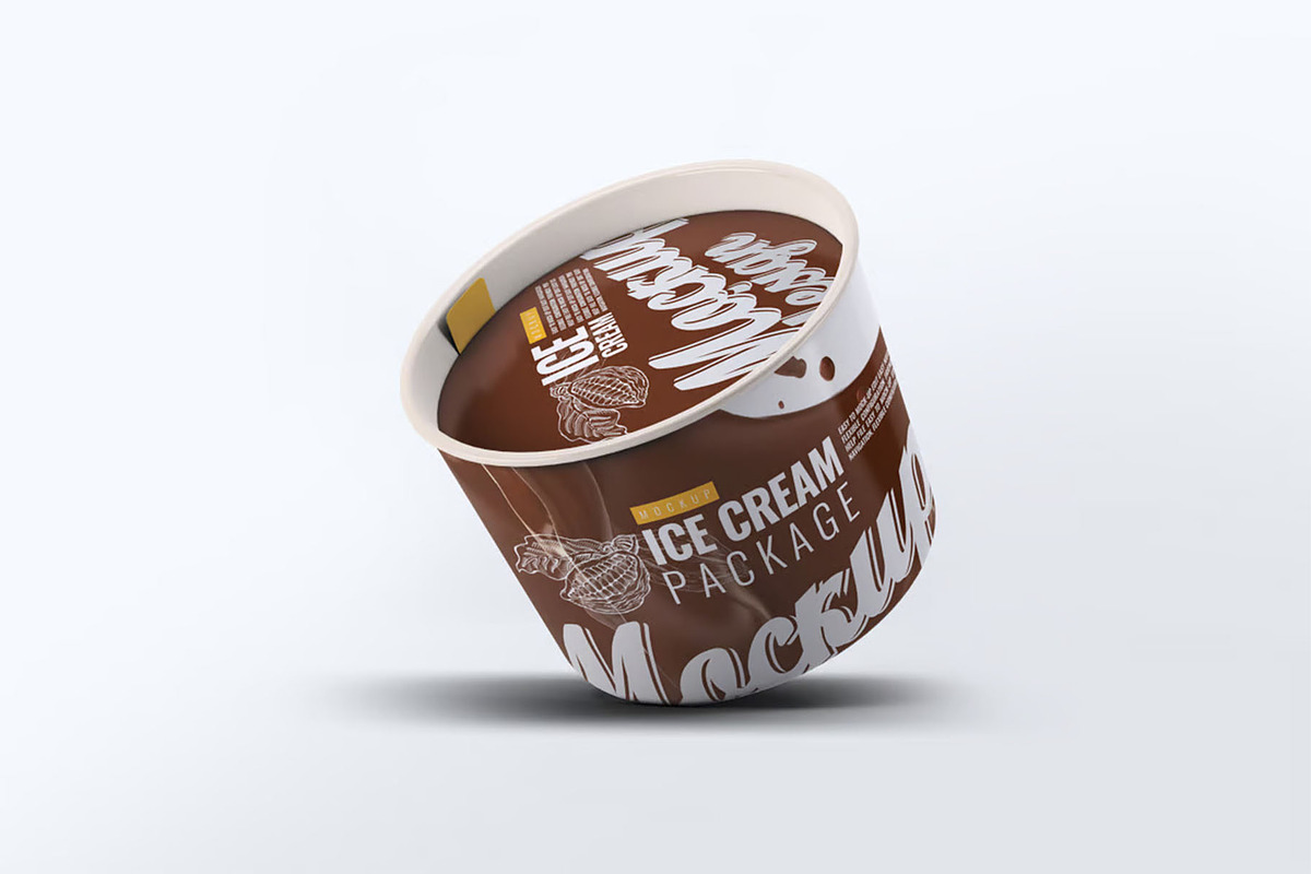 Ice Cream Package Mockup, a Packaging Mockup by Hubzway (Photo 5 of 8)