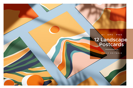 12 Landscape Postcards + more