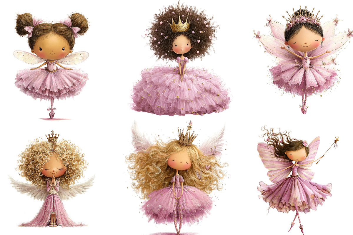 Pink fairy clip-art, an Illustration by CreationArt (Photo 5 of 5)