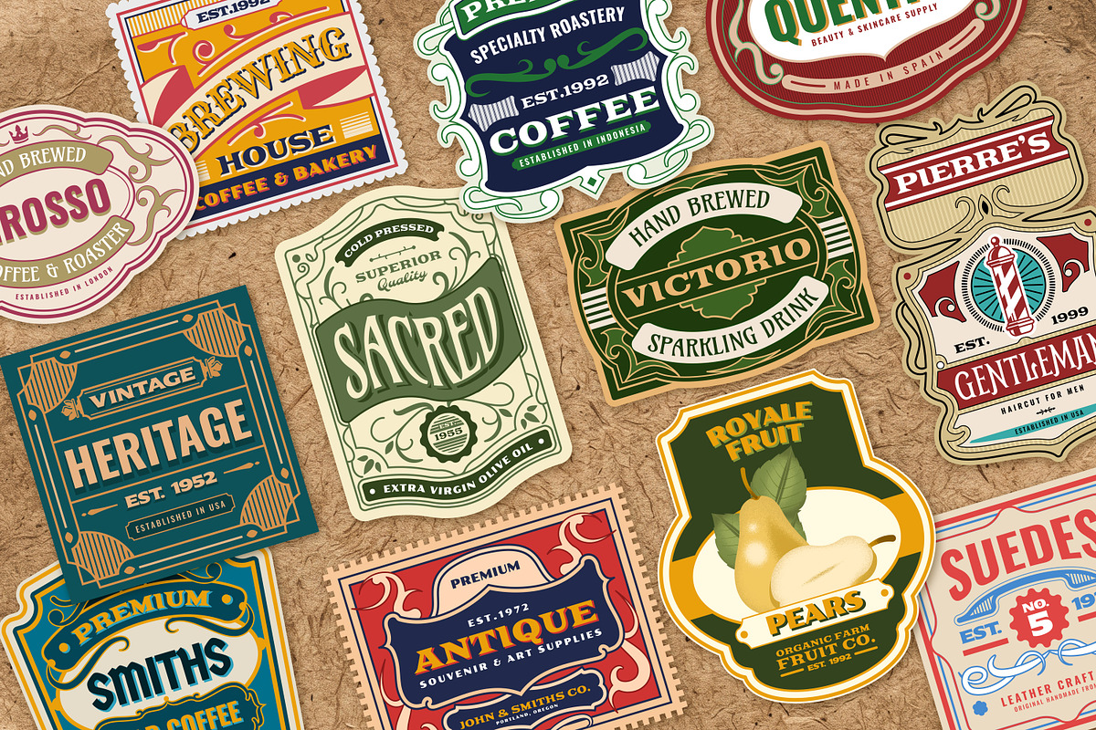 30 Vintage Badges & Retro Labels, an Object Graphic by Neodivisu (Photo 10 of 10)