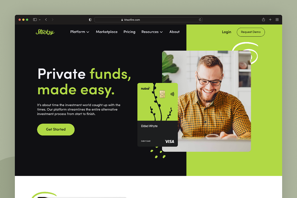 Finance agency Landing page, a Landing Page Template by UiDex (Photo 3 of 4)