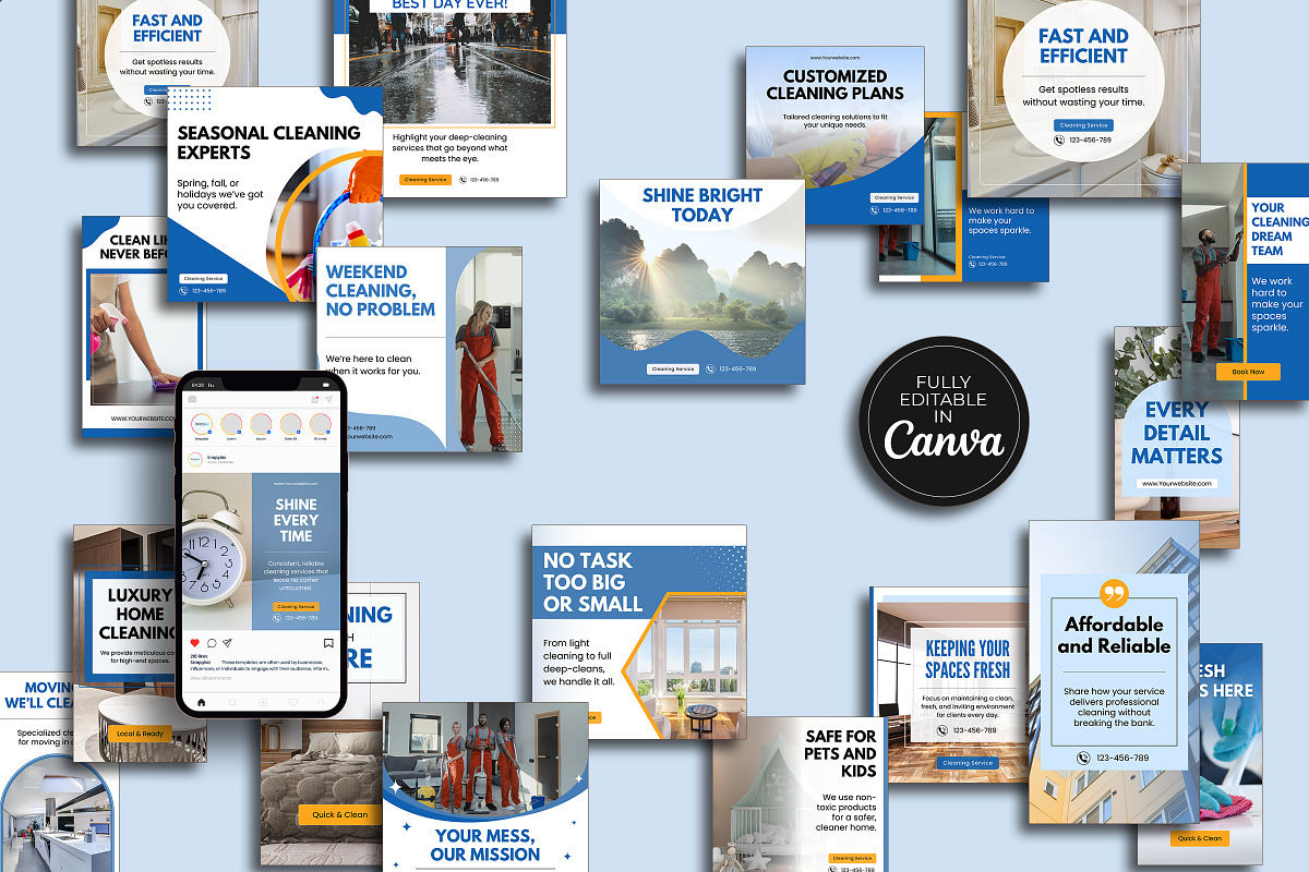 Cleaning Business Canva Bundle preview 5