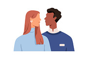 Diverse couples meeting set, a Person Illustration by Good Studio (Thumbnail 5 of 16)