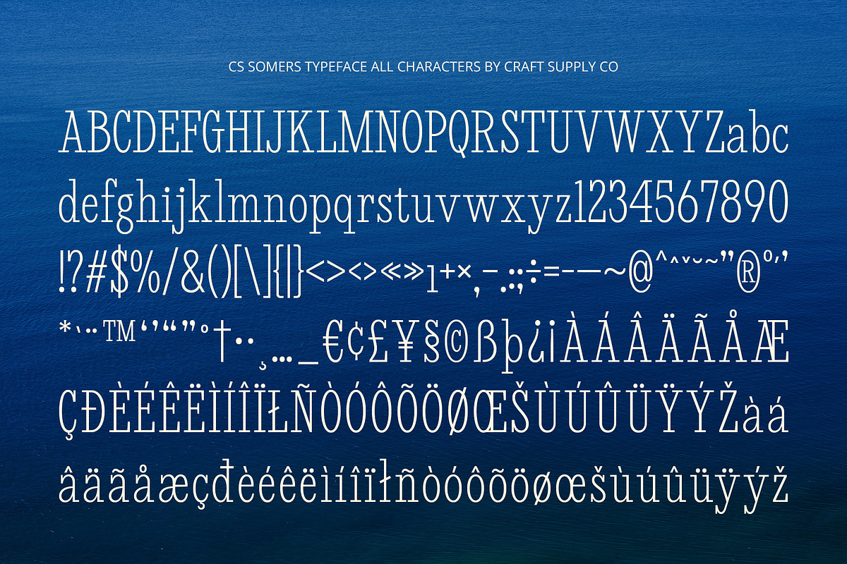 CS Somers – Condensed Font, a Serif Font by Craft Supply Co. (Photo 8 of 8)