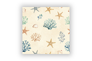 Coastal Nautical Digital Paper Pack, a Pattern Graphic by FloridPrintables (Thumbnail 6 of 10)