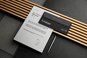 Envelope and A4 Paper Mockup, an Advertising Mockup by Modaldesain (Thumbnail 1 of 4)