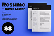 Sensible CV/Resume + Cover Letter, a Resume Template by designed by rich (Thumbnail 2 of 5)