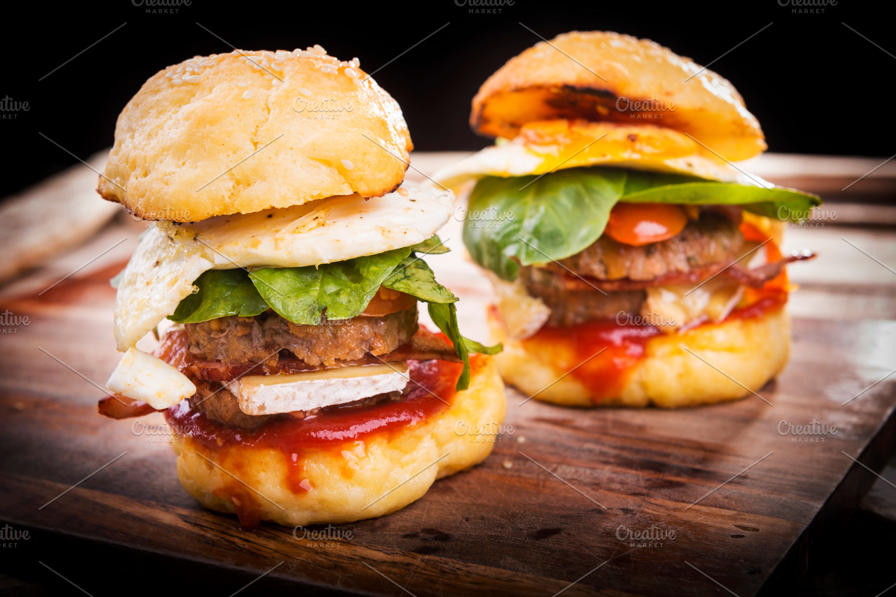 Hamburger Sliders, a Food & Drink Photo by THP Creative