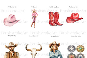 Western Clipart, Cowboy PNG, Western