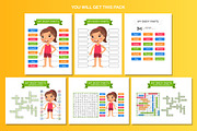My Body Parts – Learning Worksheets, a Templates & Theme by Valin Malin (Thumbnail 2 of 7)
