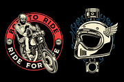Vintage Motorcycle illustration pack, an Illustration by The BolzStudio (Thumbnail 6 of 8)