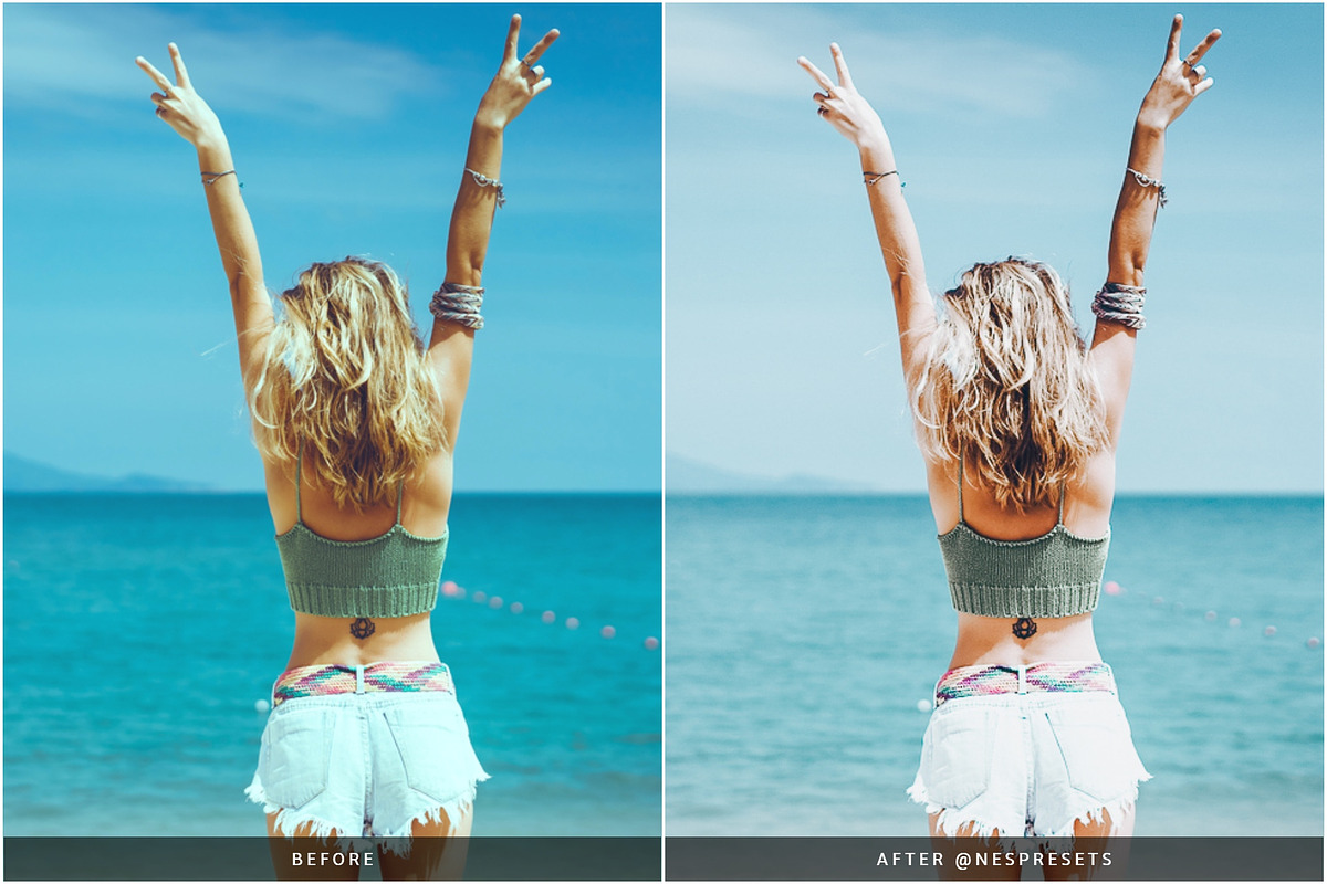 MALDIVES BLUE LIGHTROOM PRESETS, an Action Add-On by Nes Design Co (Photo 5 of 10)