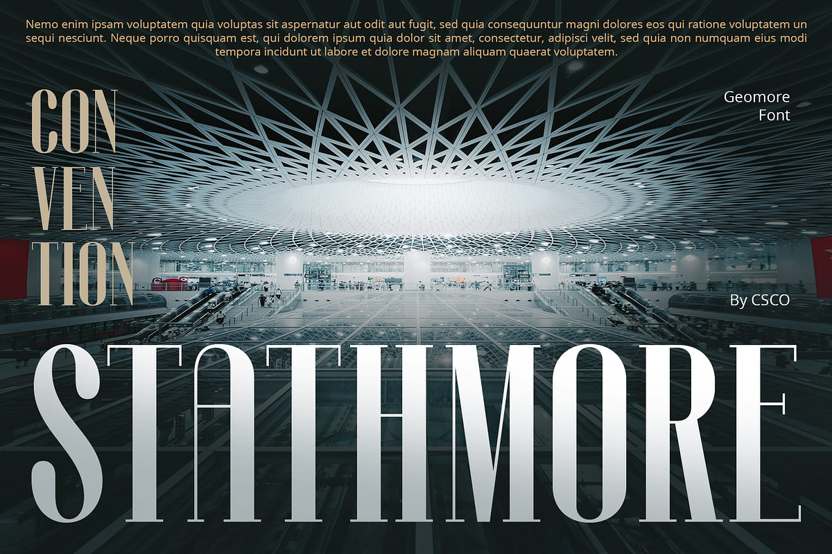 Geomore – Condensed Serif, a Serif Font by Craft Supply Co. (Photo 7 of 8)