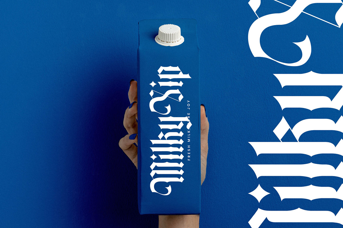 Angelic Glimstone Modern Gothic, a Blackletter Font by timelesstype.co (Photo 5 of 20)