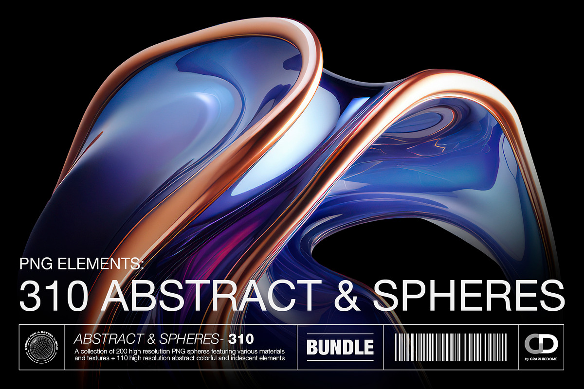 310 Abstract & Sphere PNG Elements, an Object Graphic by Graphicdome (Photo 1 of 52)