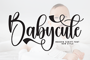 Babycute | Script Font, a Handwritten Font by Scratchones (Thumbnail 1 of 8)