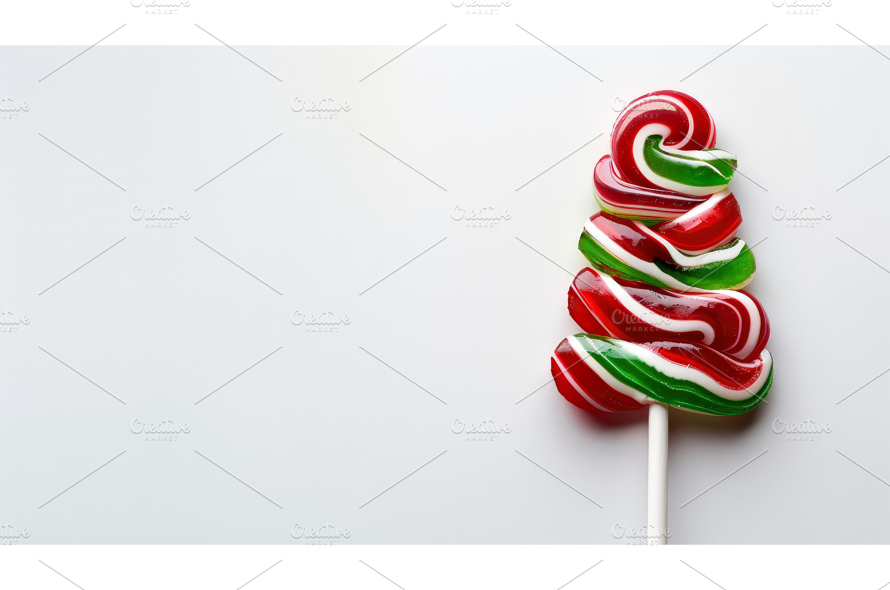 Red and green Christmas tree candy, a Holiday Photo by piter.goskov