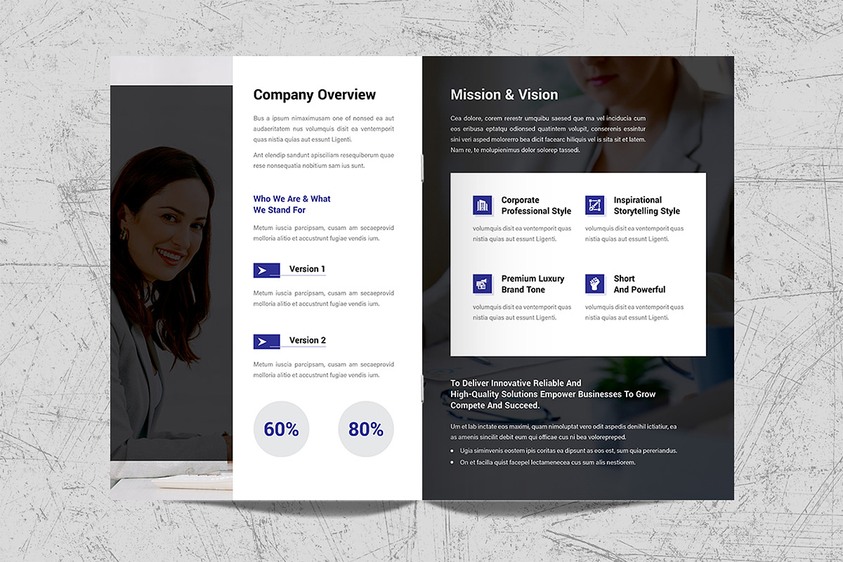 Company Profile Brochure Template, a Brochure Template by White Graphic (Photo 3 of 11)