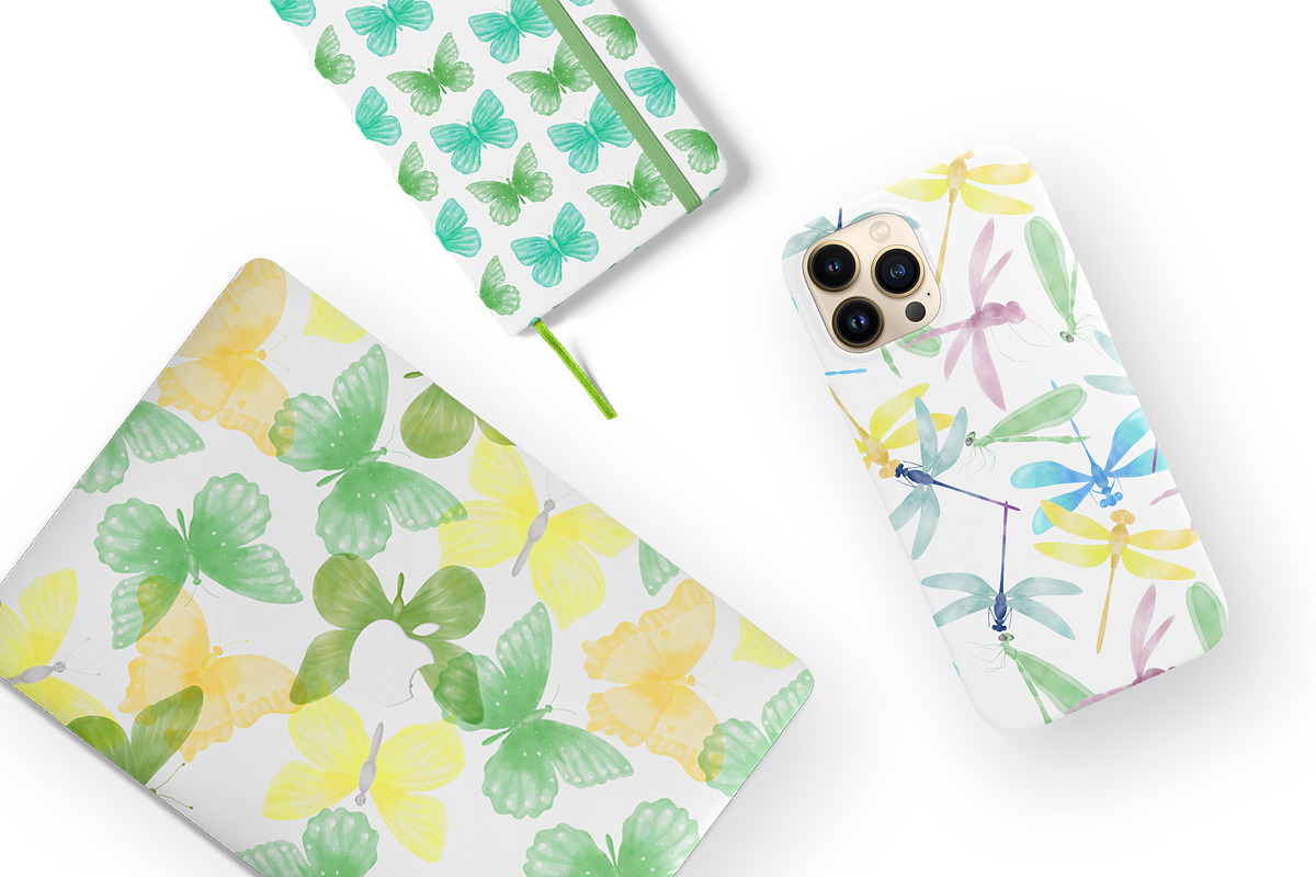 Butterfly Retro 70, a Pattern Graphic by mila_leev (Photo 4 of 8)