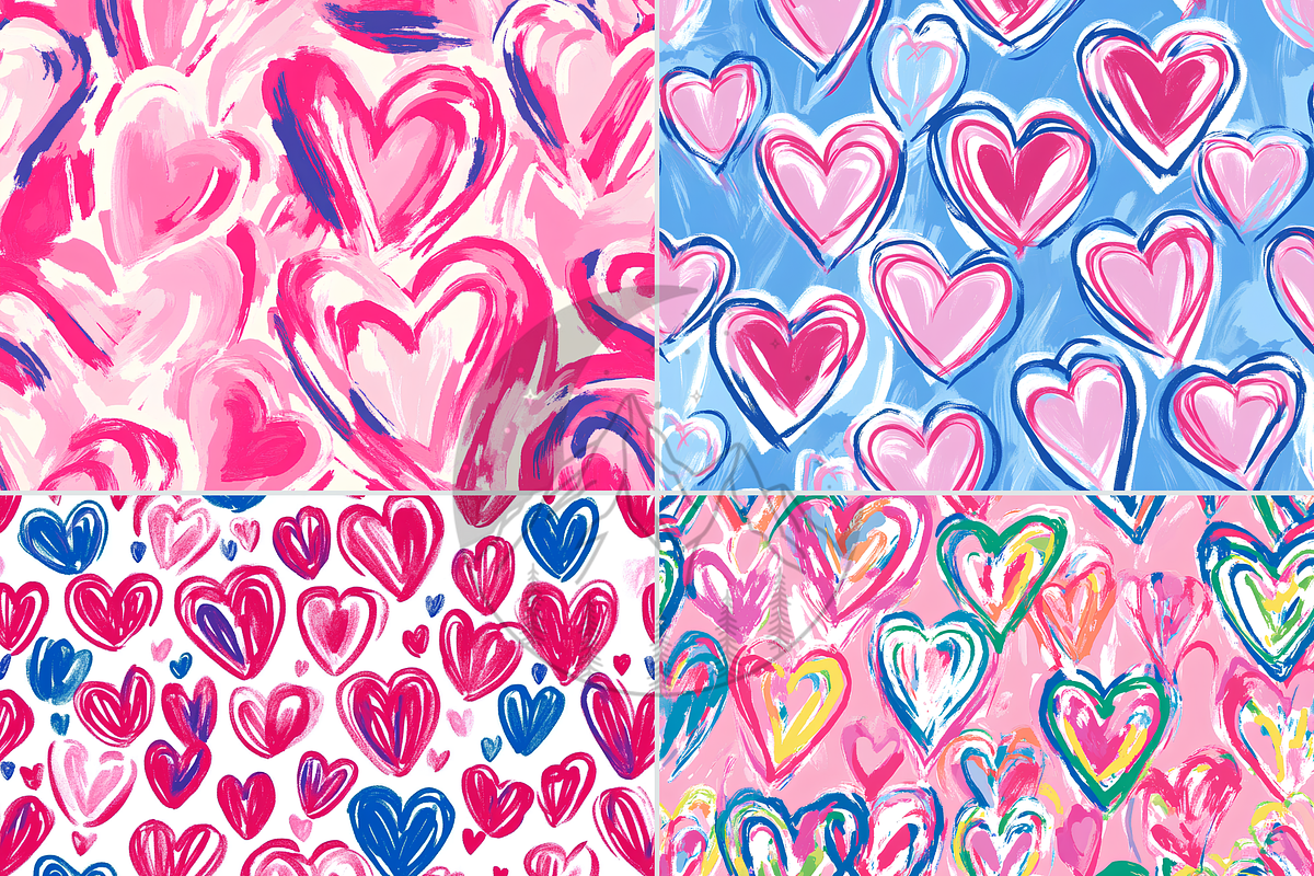 Heart Seamless Digital Paper, a Pattern Graphic by Paper & Pattern Studio (Photo 7 of 8)