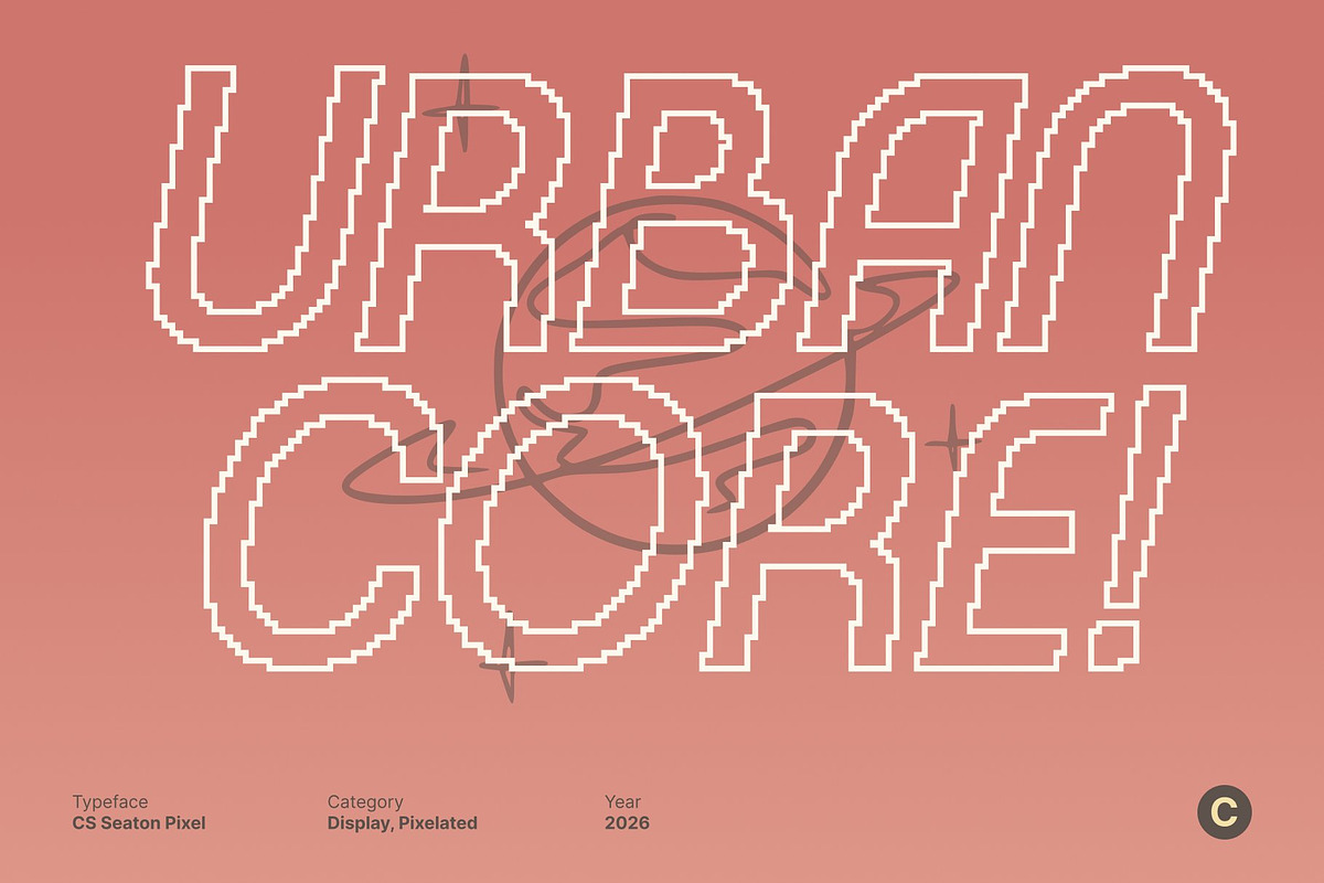 CS Seaton Pixel, a Sans Serif Font by Craft Supply Co. (Photo 3 of 8)