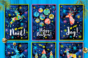 Christmas Night Magical Forest Set, an Object Graphic by Iraida_Bearlala (Thumbnail 3 of 11)