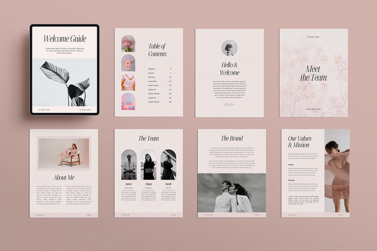 Client Welcome Packet Canva Template, a Magazine Template by Sierra Creative Studio (Photo 4 of 12)