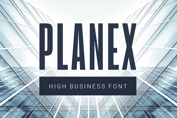 Planex| high business font preview 6