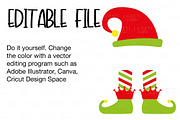 Festive Elf SVG Bundle - Elf Hat, a Seasonal Illustration by Lapeticrafter (Thumbnail 3 of 4)