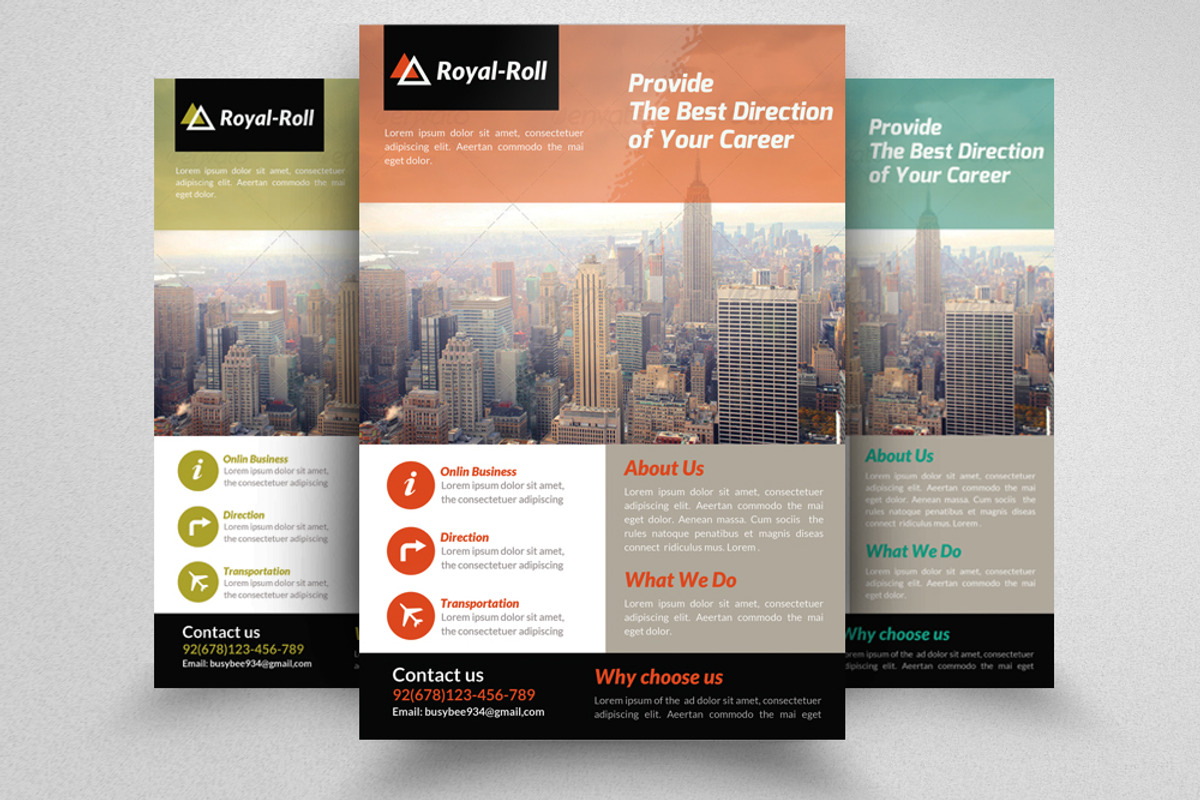 Creative Business Flyer Template, a Flyer Template by Psd Templates (Photo 1 of 3)