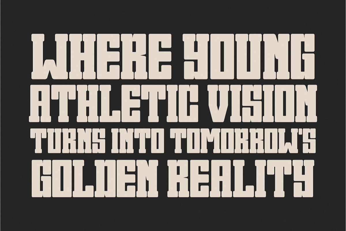 Dreaming Varsity - Condensed Slab, a Slab Serif Font by Pian45 Studio (Photo 10 of 16)