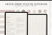Digital Rose Paper Texture Notebook, a Stationery Template by MainichiDesign (Thumbnail 1 of 8)