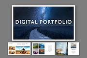 Digital Portfolio Layout, a Presentation Template by tomsarraipodesign (Thumbnail 1 of 2)
