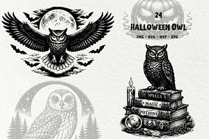 Halloween Owl SVG Graphics