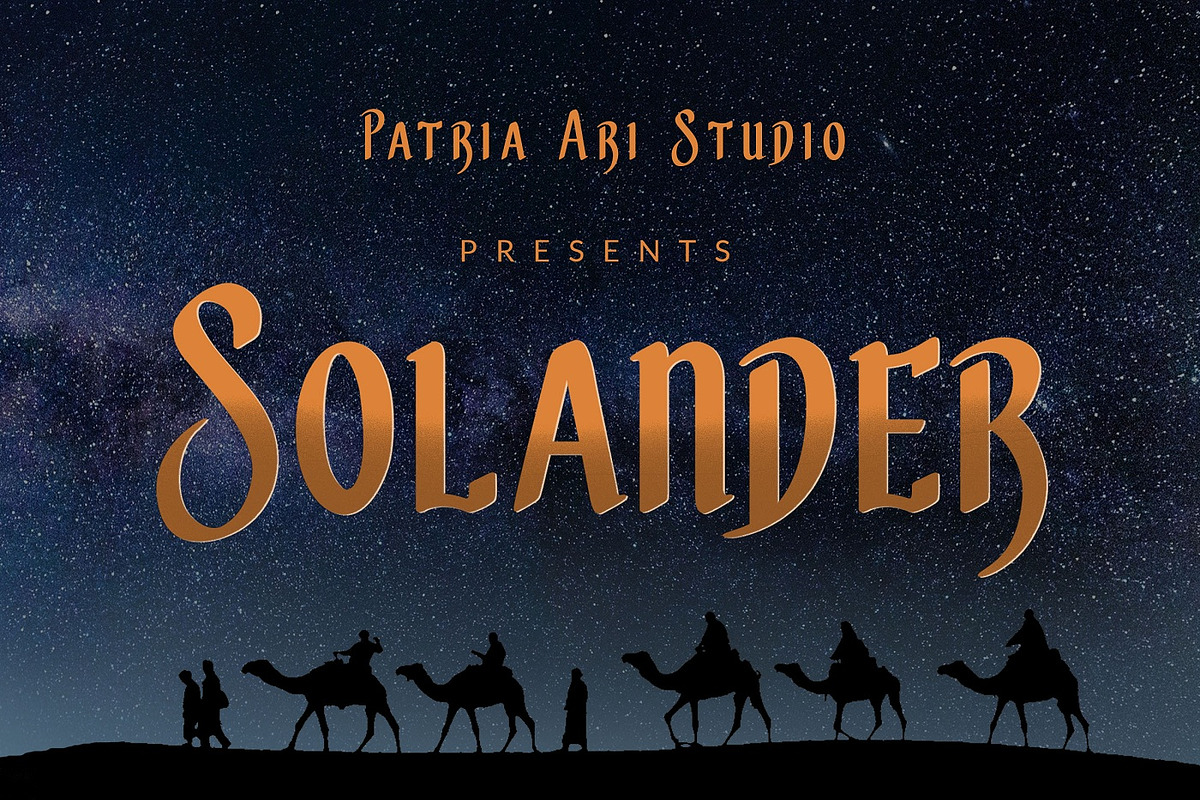 Solander - Sharp Display Typeface