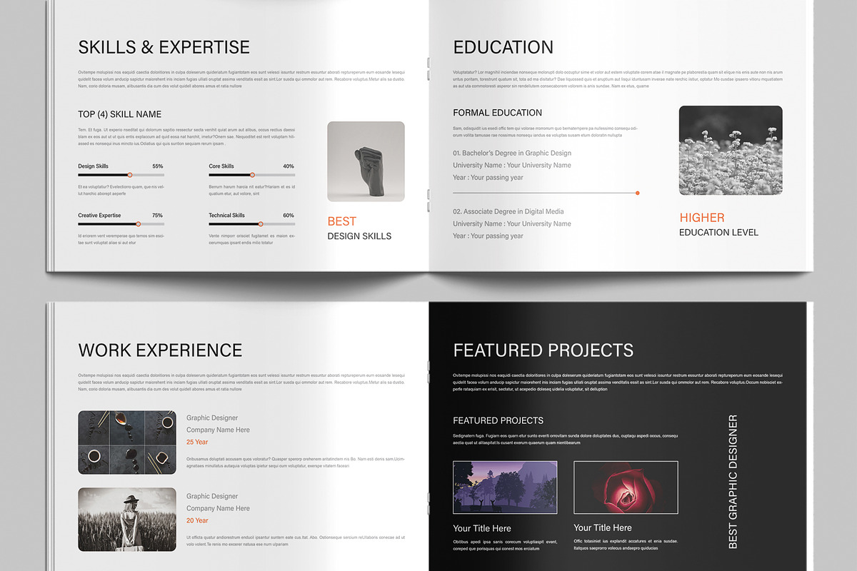 Digital Portfolio Layout, a Brochure Template by MightyDesign (Photo 4 of 9)