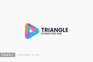 Triangle Gradient Colorful Logo, a Branding & Logo Template by ivan_artnivora